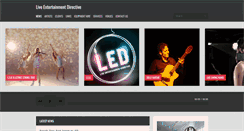 Desktop Screenshot of liveentertainmentdirective.com